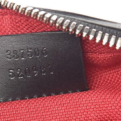 Gucci GG Supreme Monogram Web Small Shoulder Bag Black 7 of 11