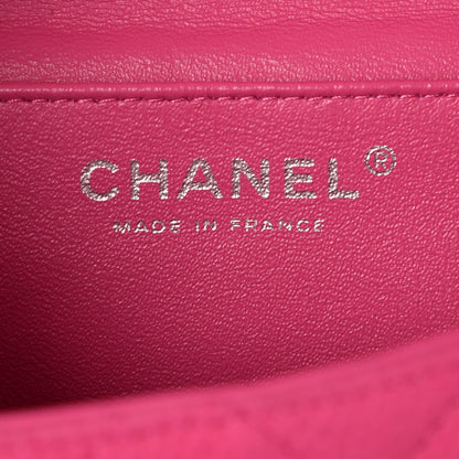 Chanel Iridescent Caviar Clutch with Chain Flap Pink 6 of 7