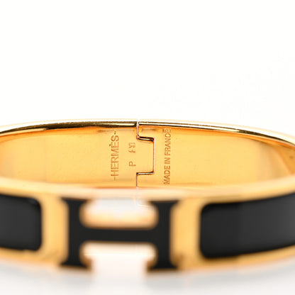 Hermes Enamel Narrow Clic Clac H Bracelet PM Black 5 of 6