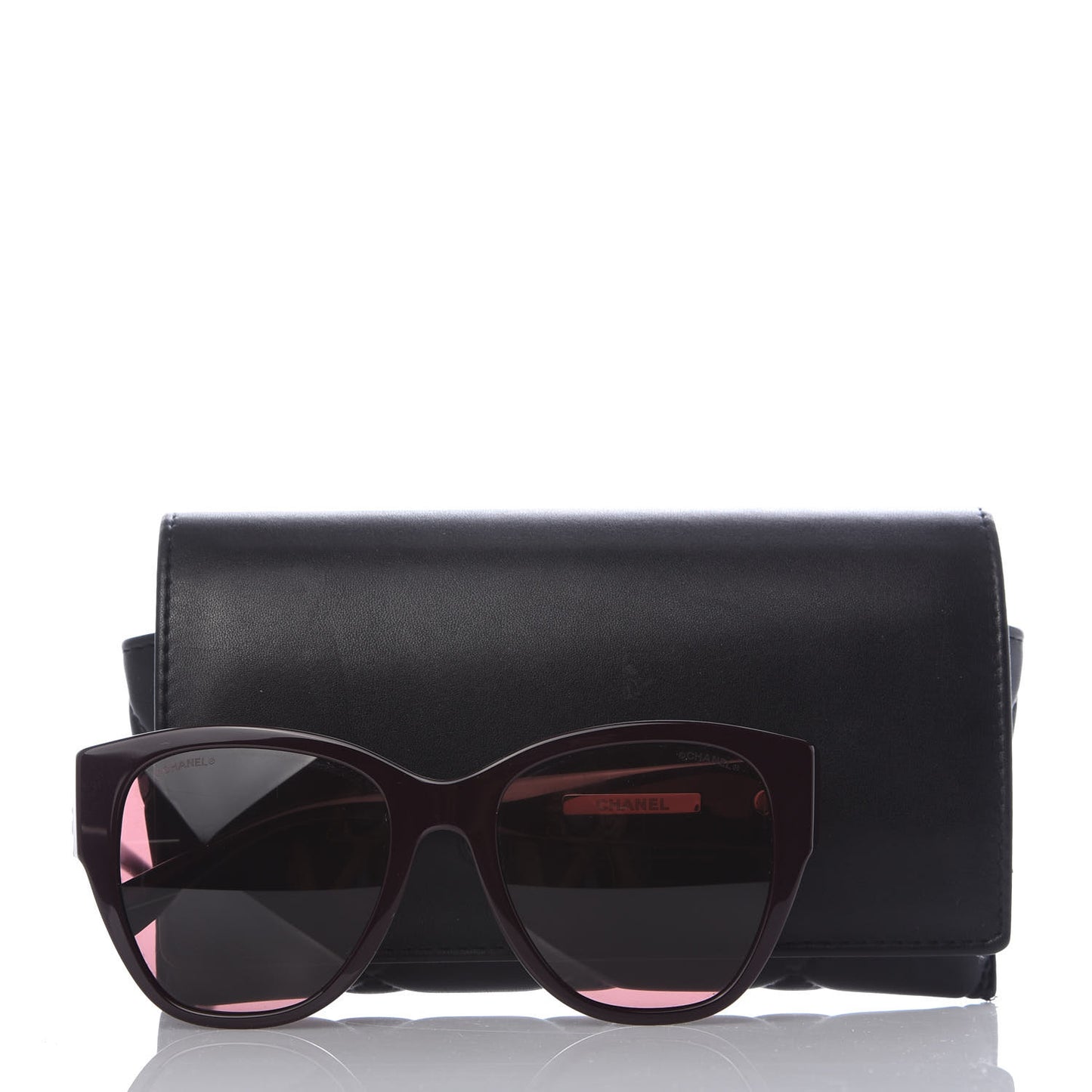 Acetate Butterfly CC Sunglasses 5412 Burgundy