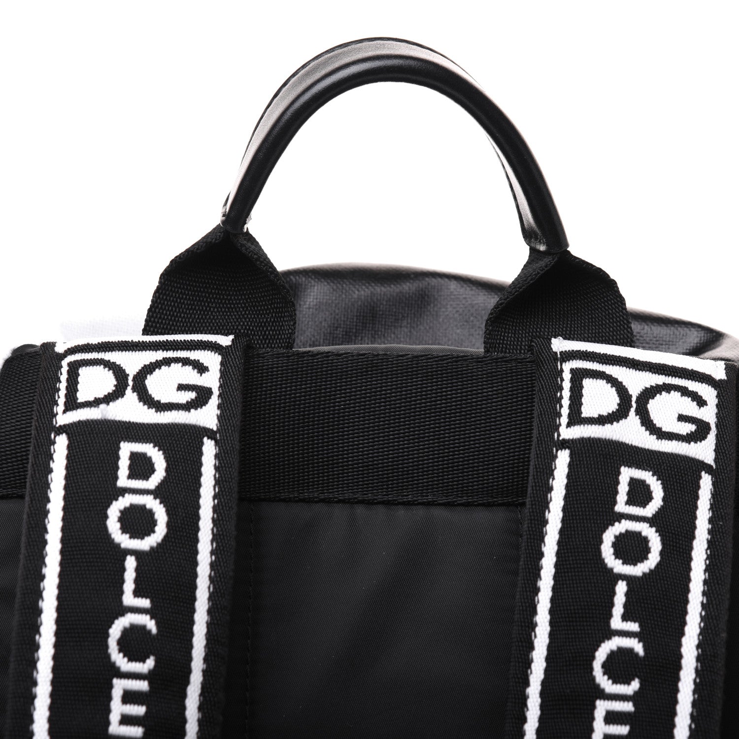 Dolce & Gabbana Calfskin Coated Canvas Vulcano Backpack Black 19 of 20