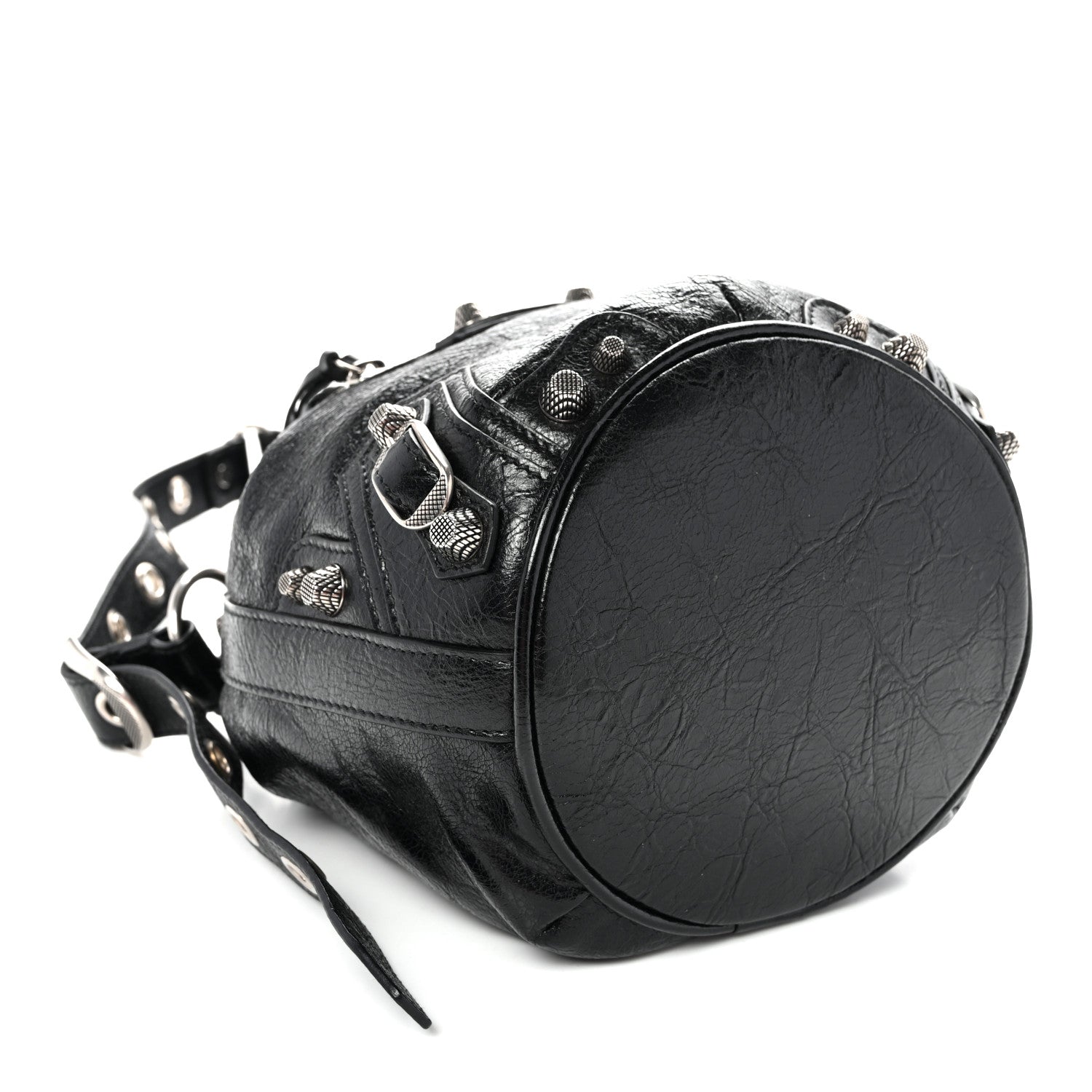 Balenciaga Agneau Arena Le Cagole Bucket Bag XS Black 4 of 9