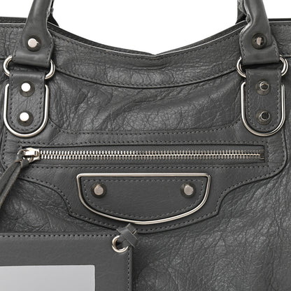Balenciaga Agneau Silver Metallic Edge Hardware City Gris Cendre 7 of 9