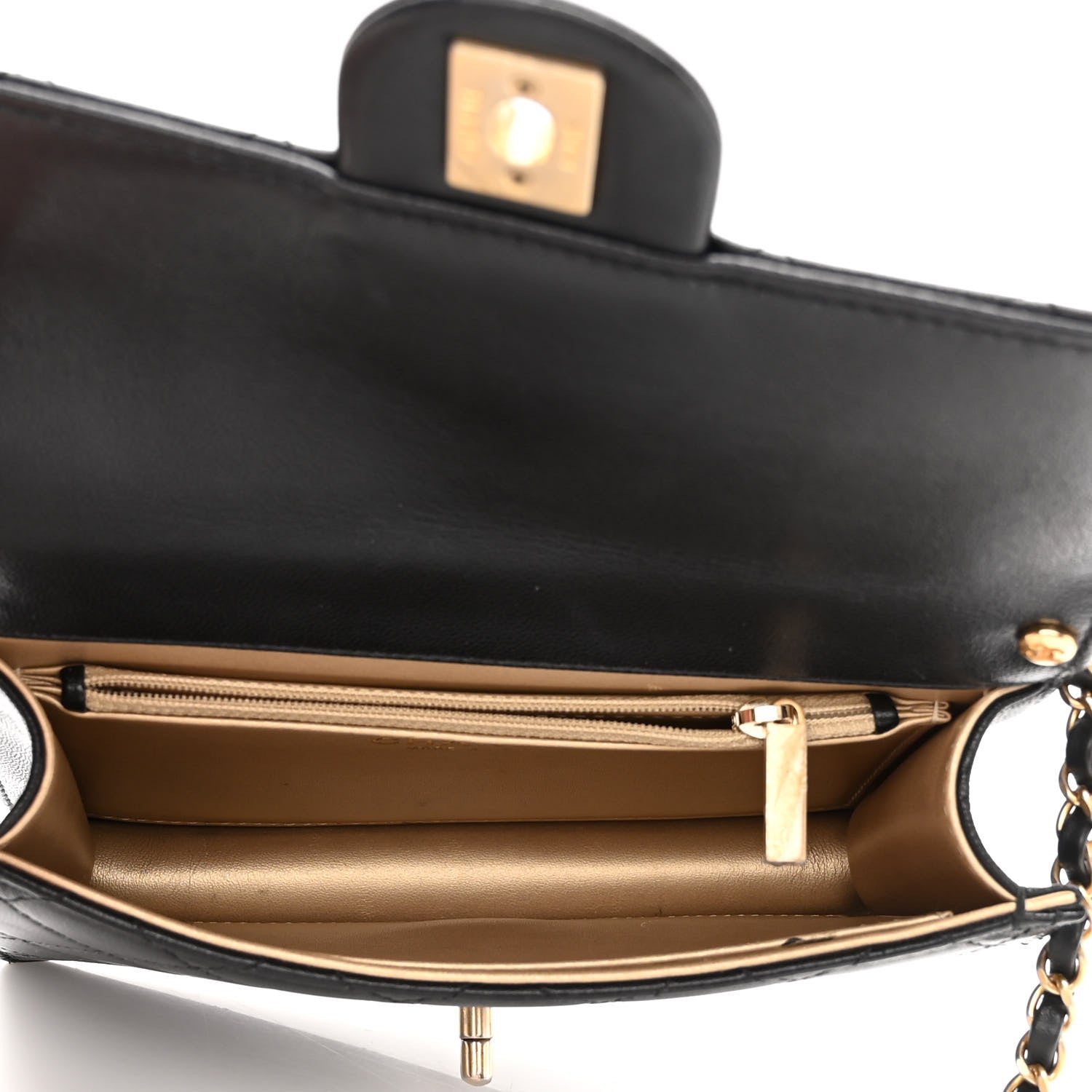 Chanel Goatskin Quilted Acrylic Beads Small Flap Black 5 of 11