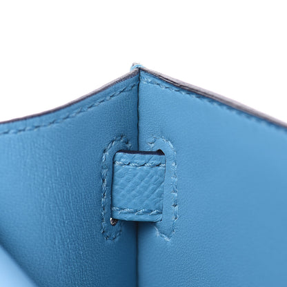 Hermes Epsom Mini Kelly Sellier 20 Bleu Du Nord 17 of 28