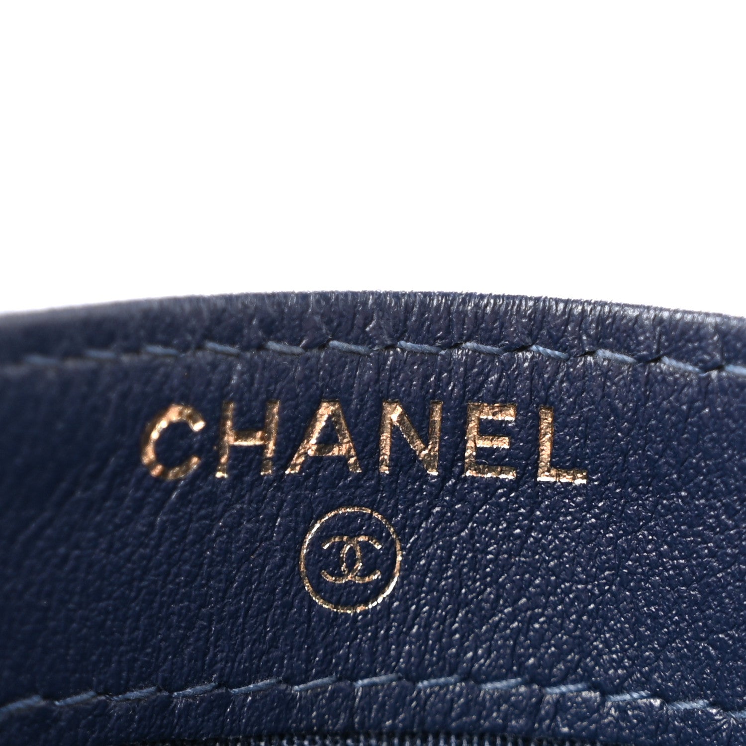 Chanel Caviar Quilted Filigree Card Holder Navy Blue 6 of 13