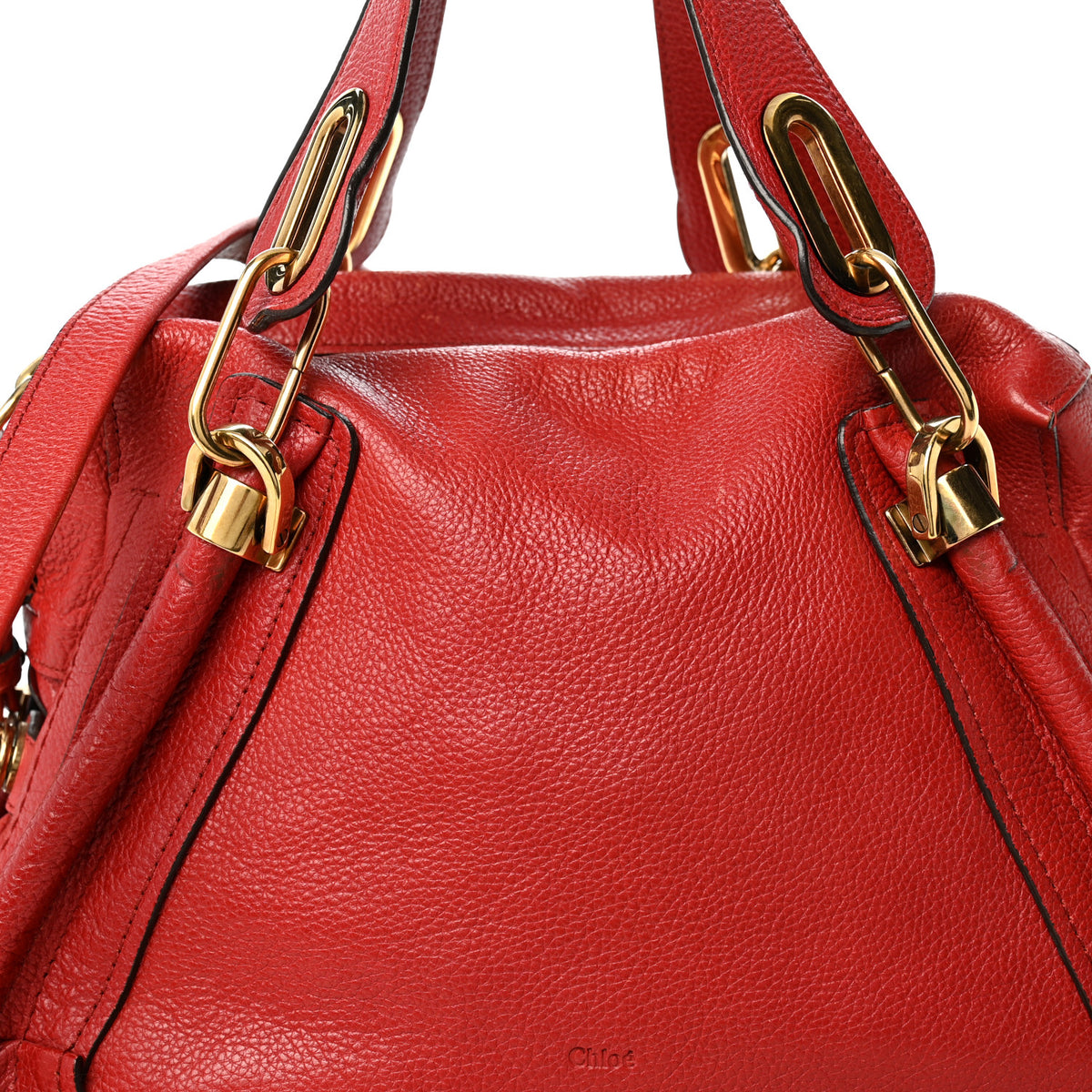 Chloe Calfskin Medium Paraty Red 8 of 11