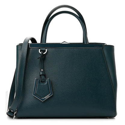 Fendi Vitello Elite Petite 2Jours Tote Oceano 1 of 11