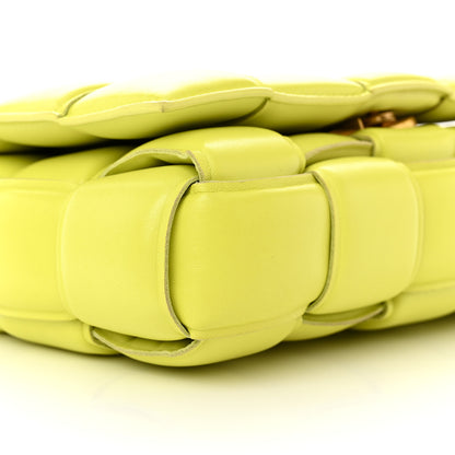 Bottega Veneta Lambskin Maxi Intreccio Padded Chain Cassette Crossbody Bag Seagrass 8 of 13