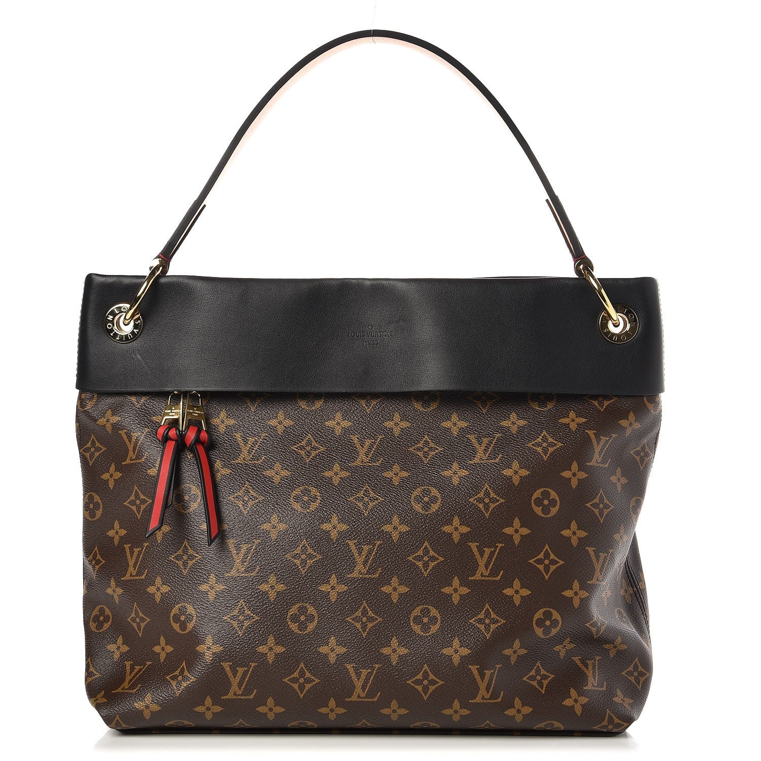Louis Vuitton Monogram Tuileries Hobo Black 1 of 7