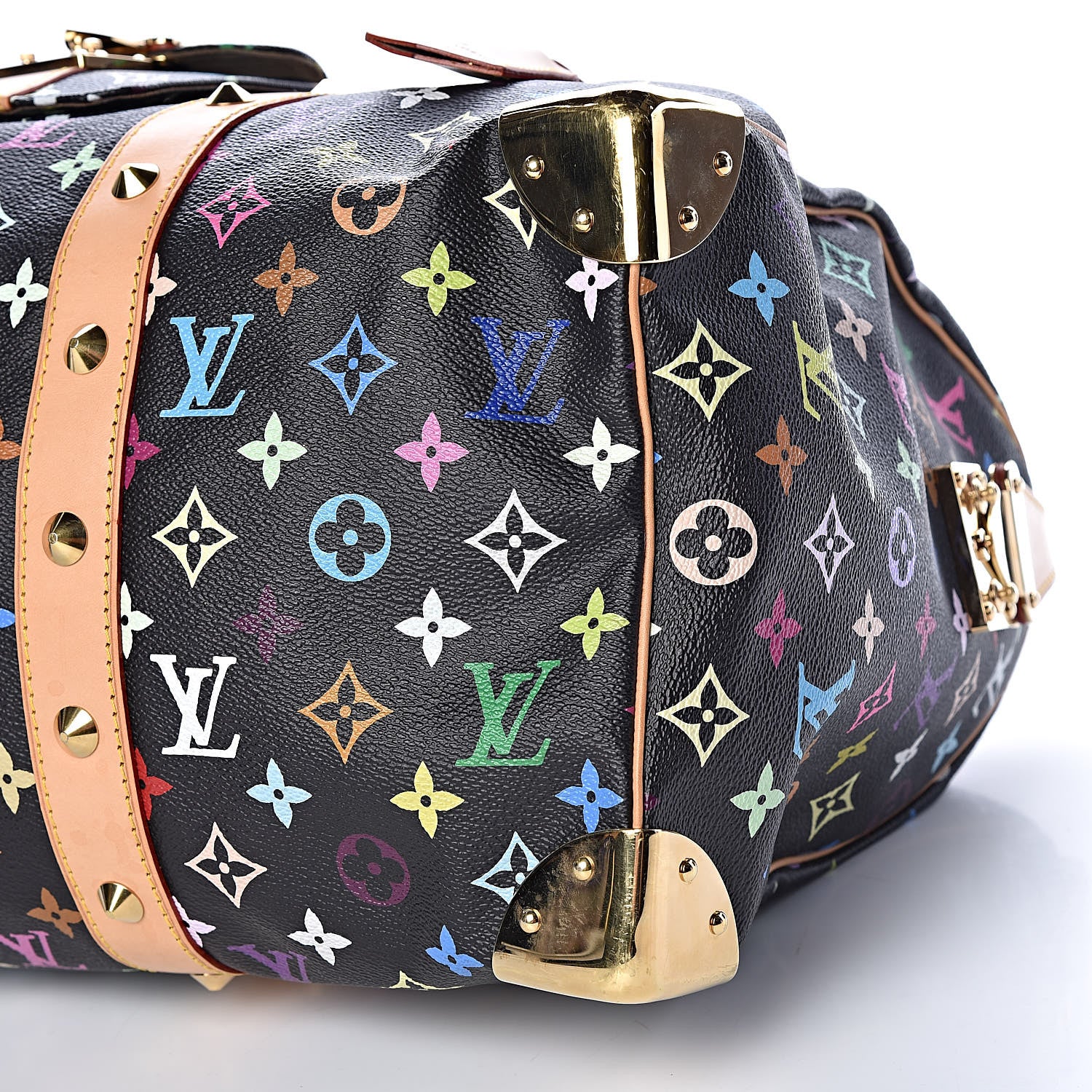 Louis Vuitton Monogram Multicolor Keepall 45 Black 8 of 13