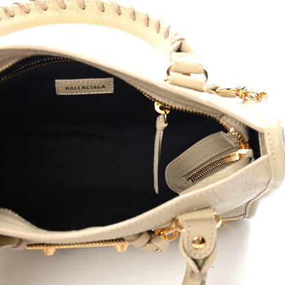 Balenciaga Chevre Gold Metallic Edge Hardware Mini City Beige Oryx 4 of 4