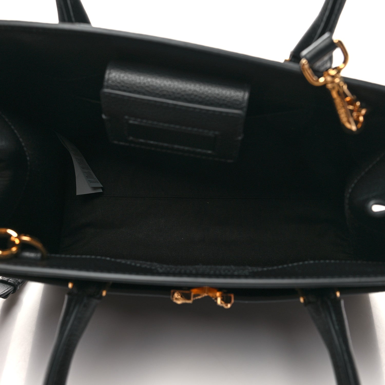 Versace Calfskin Virtus Tote Black 5 of 11