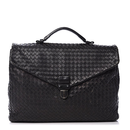 Bottega Veneta Nappa Intrecciato VN Briefcase Black 1 of 25