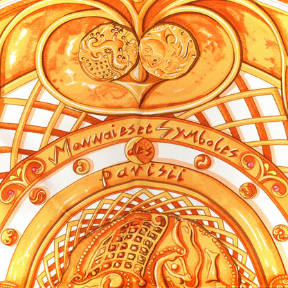 Hermes Silk Monnaies Et Symboles De Parisii Scarf 90 3 of 6