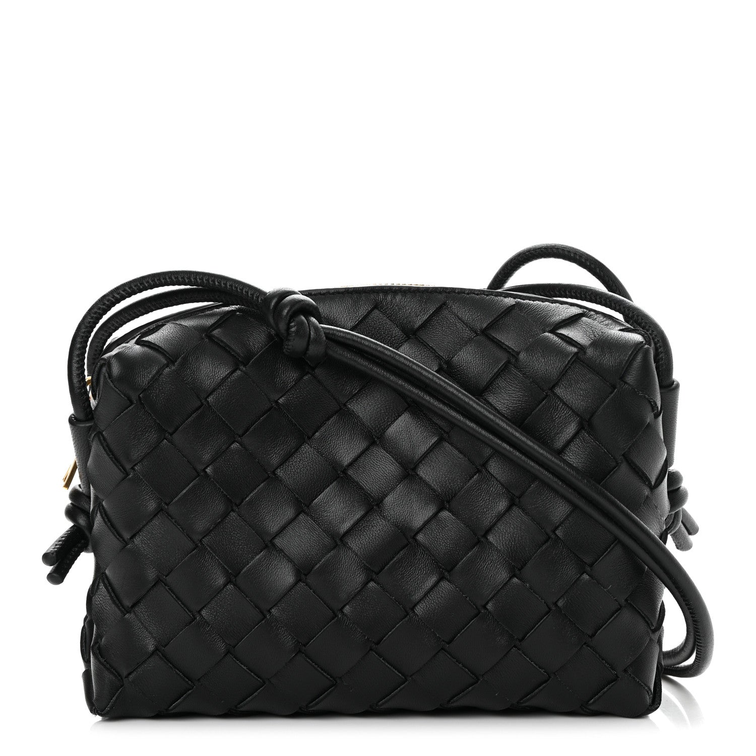 Bottega Veneta Nappa Intrecciato Mini Loop Camera Bag Black 1 of 10