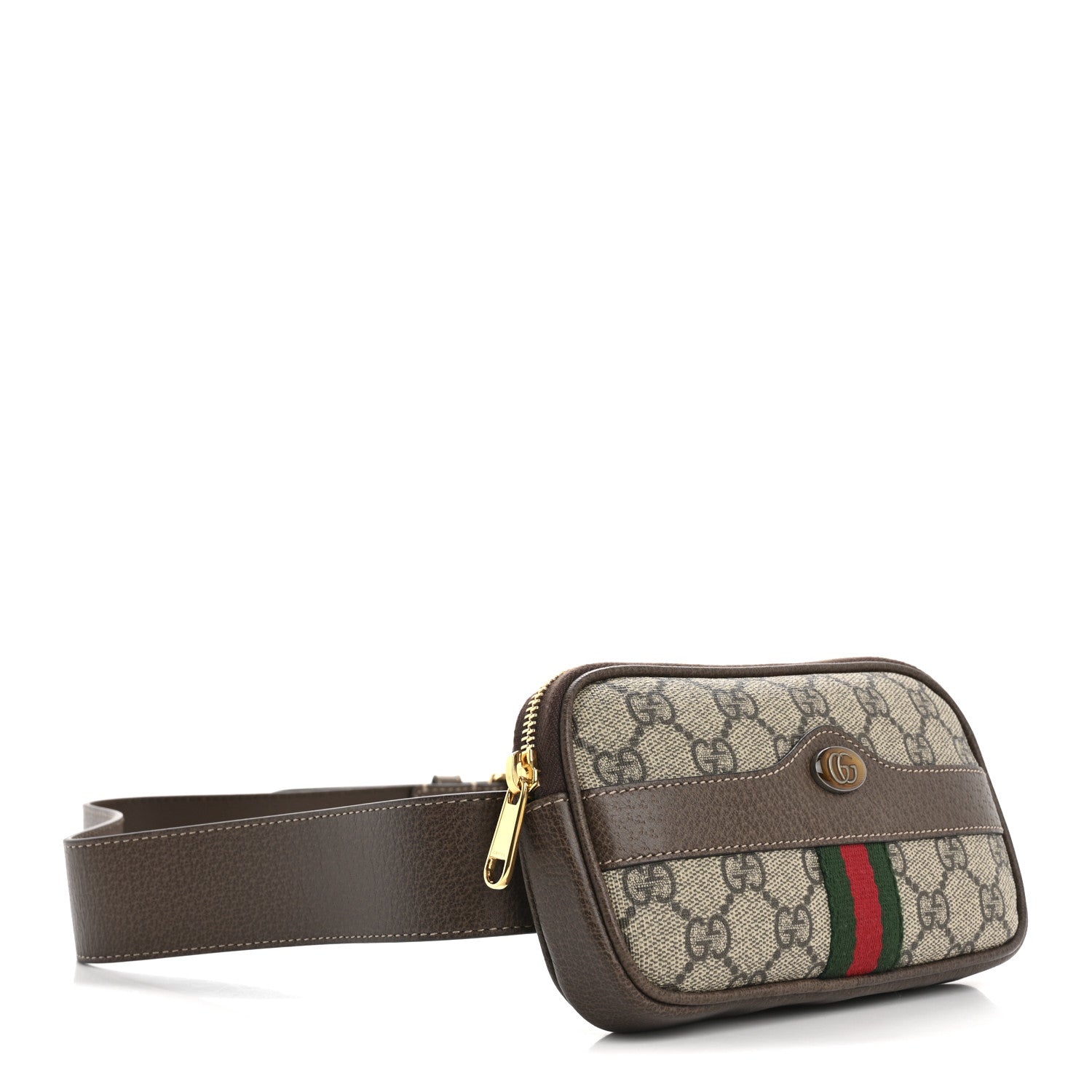 Gucci GG Supreme Monogram Ophidia Belted iPhone Case 95 38 Dark Brown 4 of 12