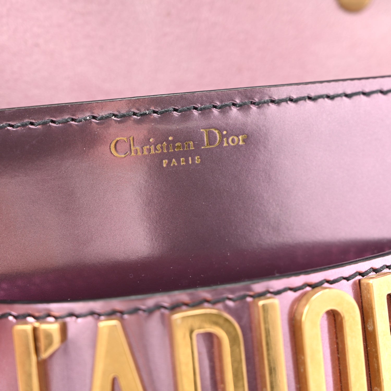 Christian Dior Metallic Calfskin J'Adior Mini Chain Flap Bag Pink 6 of 13