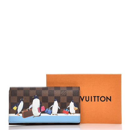 Louis Vuitton Damier Ebene 2017 Christmas Animation Sarah Wallet 7 of 7