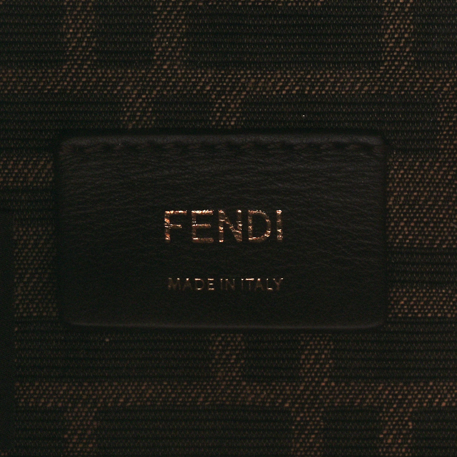 Fendi Fabric Jacquard Shiny Nappa FF 1974 Logo Threaded Edge Mini Mon Tresor Bucket Bag Tobacco Moro Fuxia Fluo 5 of 9