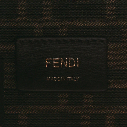 Fendi Fabric Jacquard Shiny Nappa FF 1974 Logo Threaded Edge Mini Mon Tresor Bucket Bag Tobacco Moro Fuxia Fluo 5 of 9