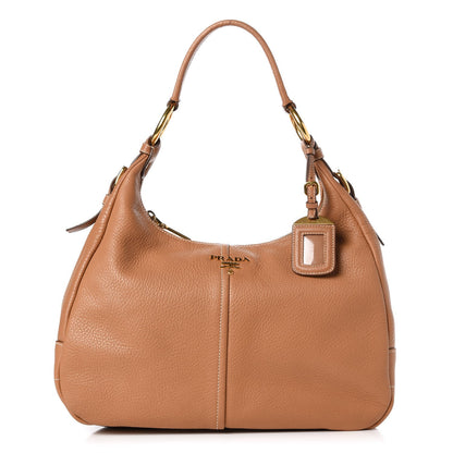 Prada Vitello Daino Hobo Caramel 1 of 10