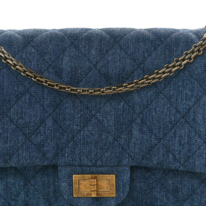 Chanel Denim Quilted 2.55 Reissue 227 Flap Blue 8 of 10