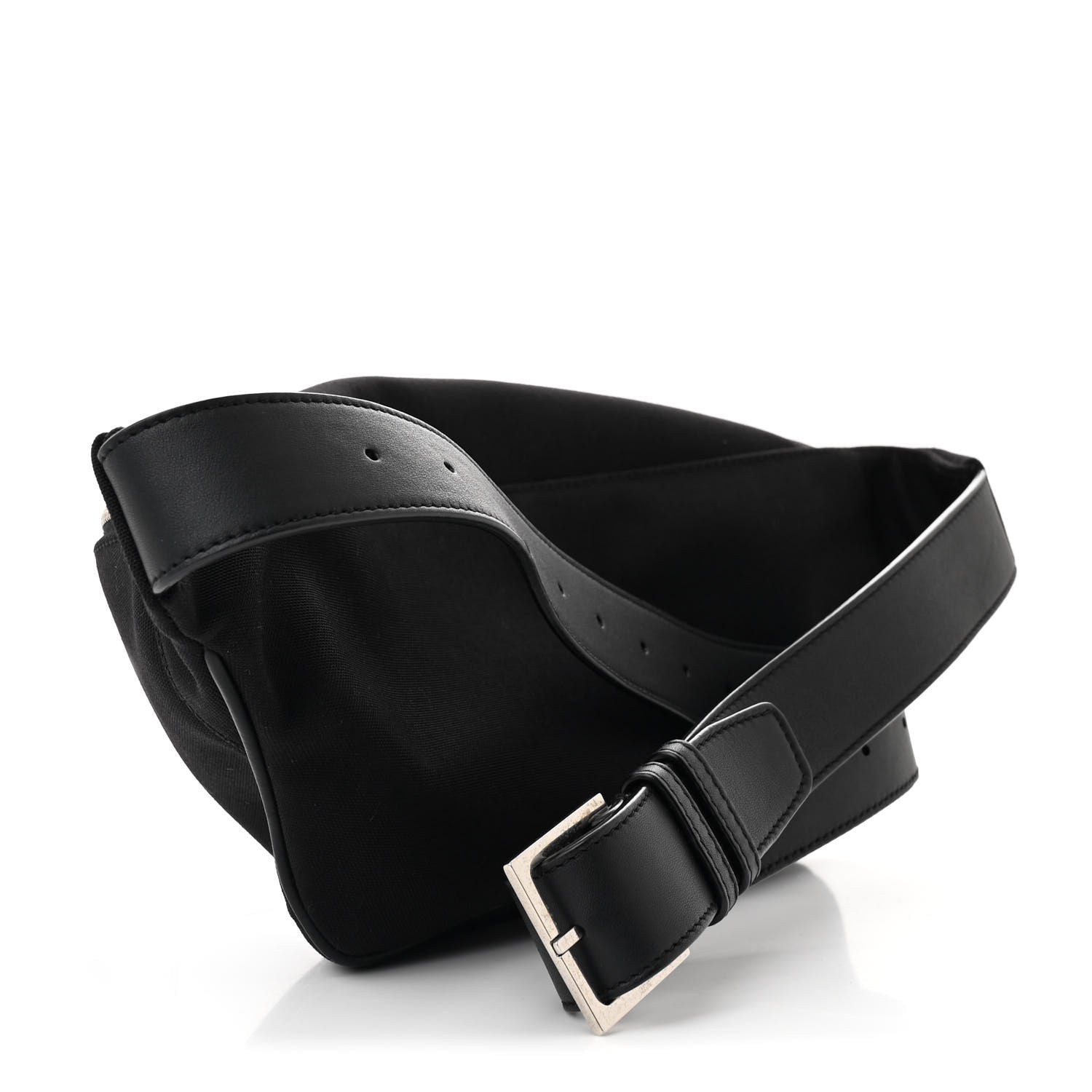 Saint Laurent Canvas Monogram Belt Bag Black 3 of 12