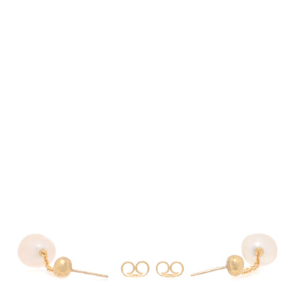 Marco Bicego 18K Yellow Gold Cultured Pearl Drop Earrings 3 of 4