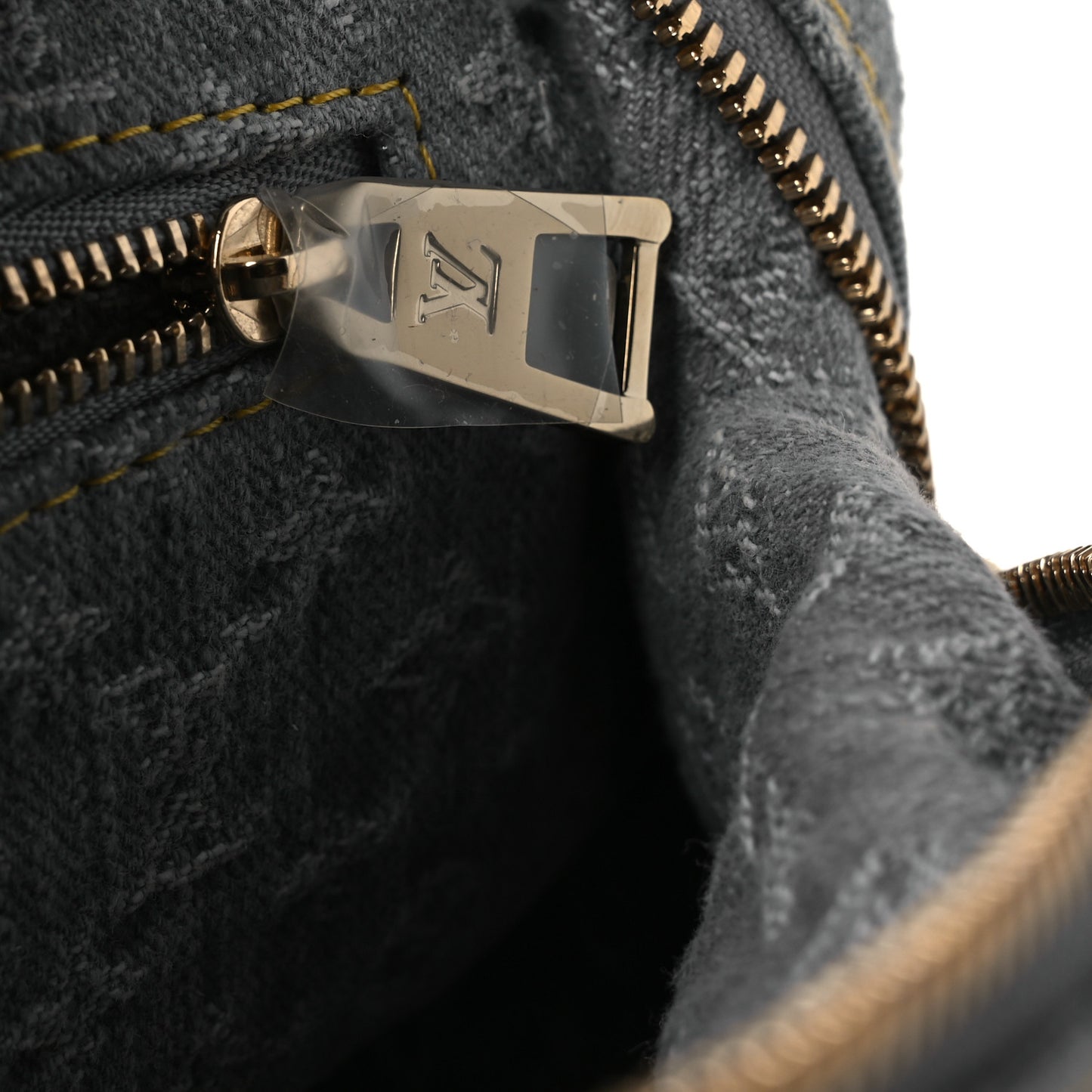 Monogram Denim Cosmetic Pouch GM Cloudy Cloudy Grey