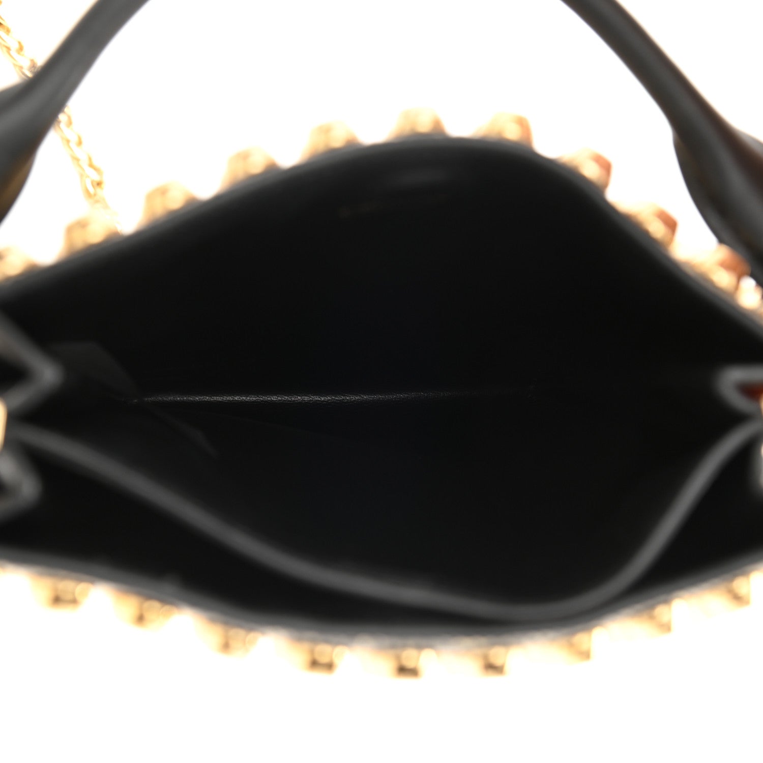 Prada City Calfskin Lucer Studded Small Margit Bag Black Roccia 5 of 8