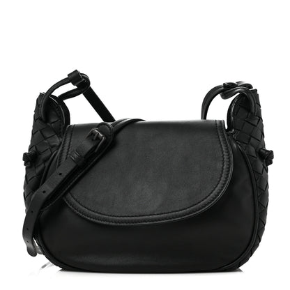 Bottega Veneta Nappa Intrecciato Small Nodini Flap Crossbody Black 1 of 9
