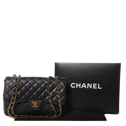 Chanel Caviar Jumbo Single Flap Black 5 of 9