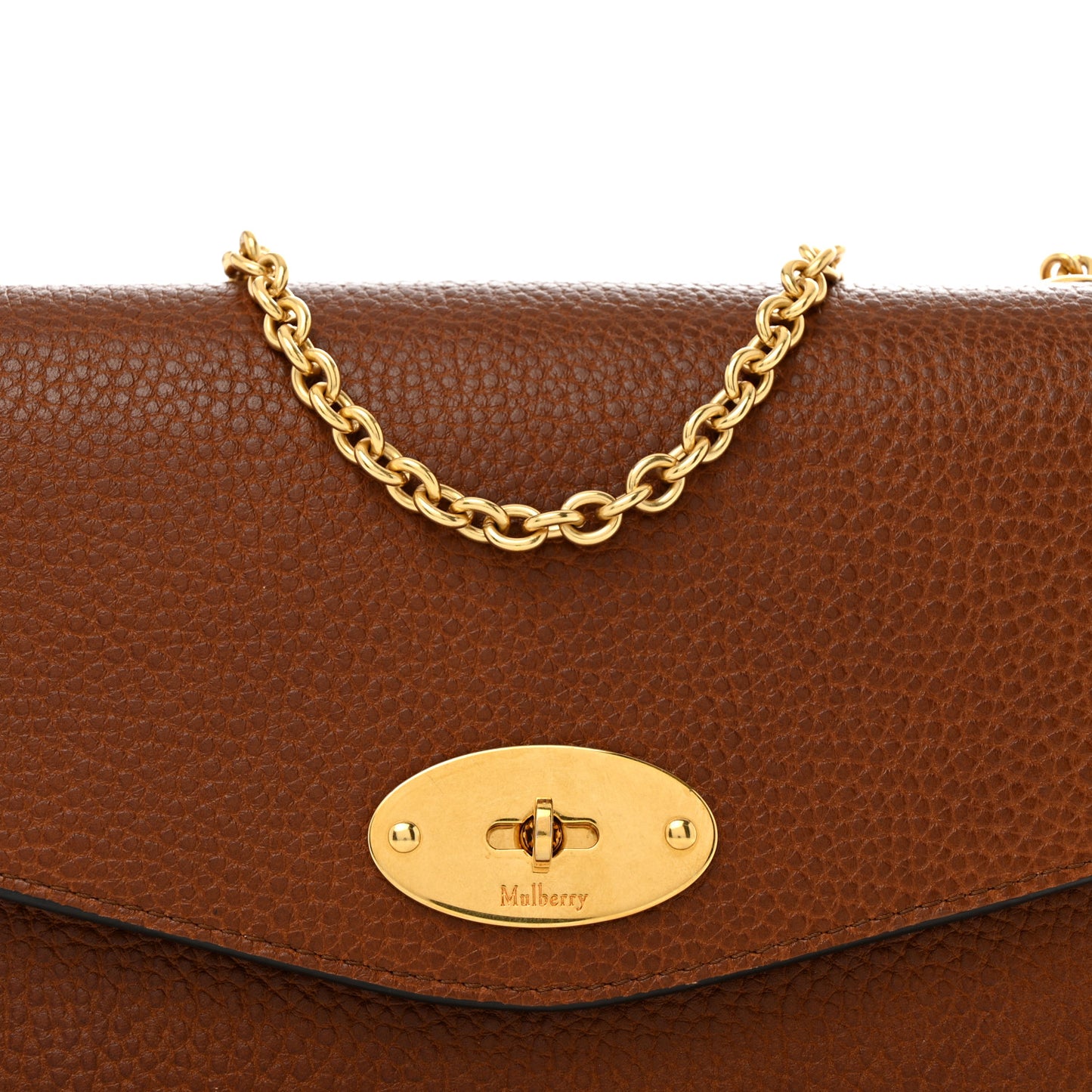 Small Classic Grain Calfskin Small Darley Oak