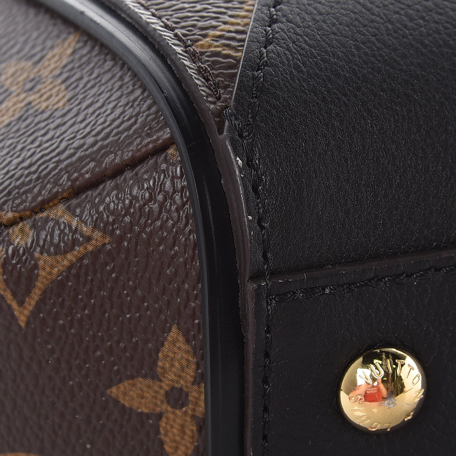 Louis Vuitton Calfskin Monogram Kimono Tote PM Black 9 of 13