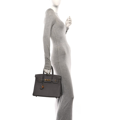 Hermes Togo Birkin 30 Etain 2 of 12