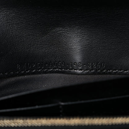Fendi Vitello Liberty F is Fendi Bi-Color FF 1974 Embossed Continental Envelope Wallet Maya Black 8 of 9