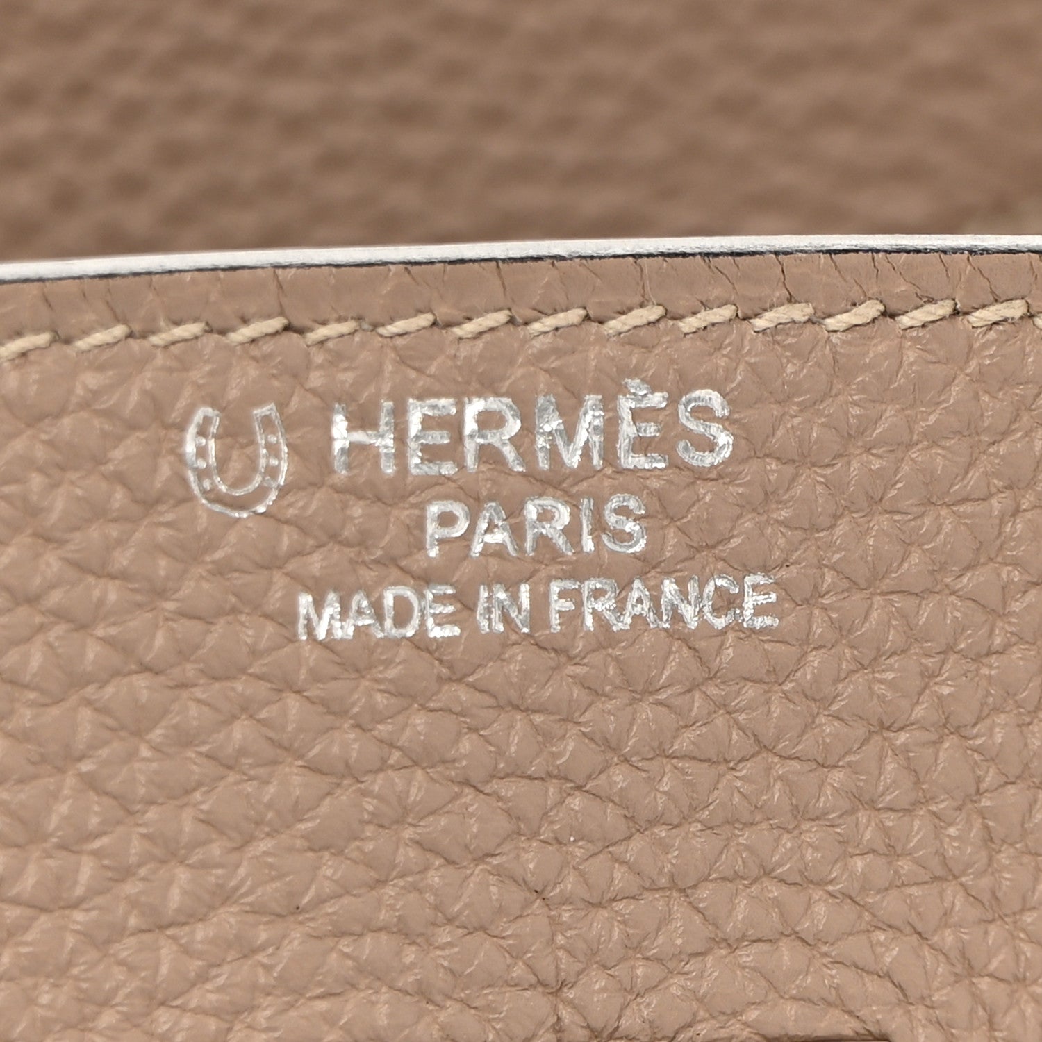 Hermes Togo Horseshoe Birkin 35 Gris Tourterelle Etoupe 6 of 12