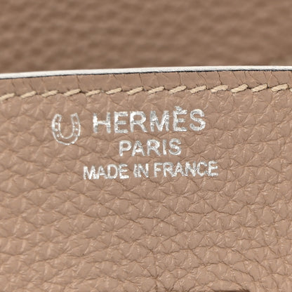 Hermes Togo Horseshoe Birkin 35 Gris Tourterelle Etoupe 6 of 12