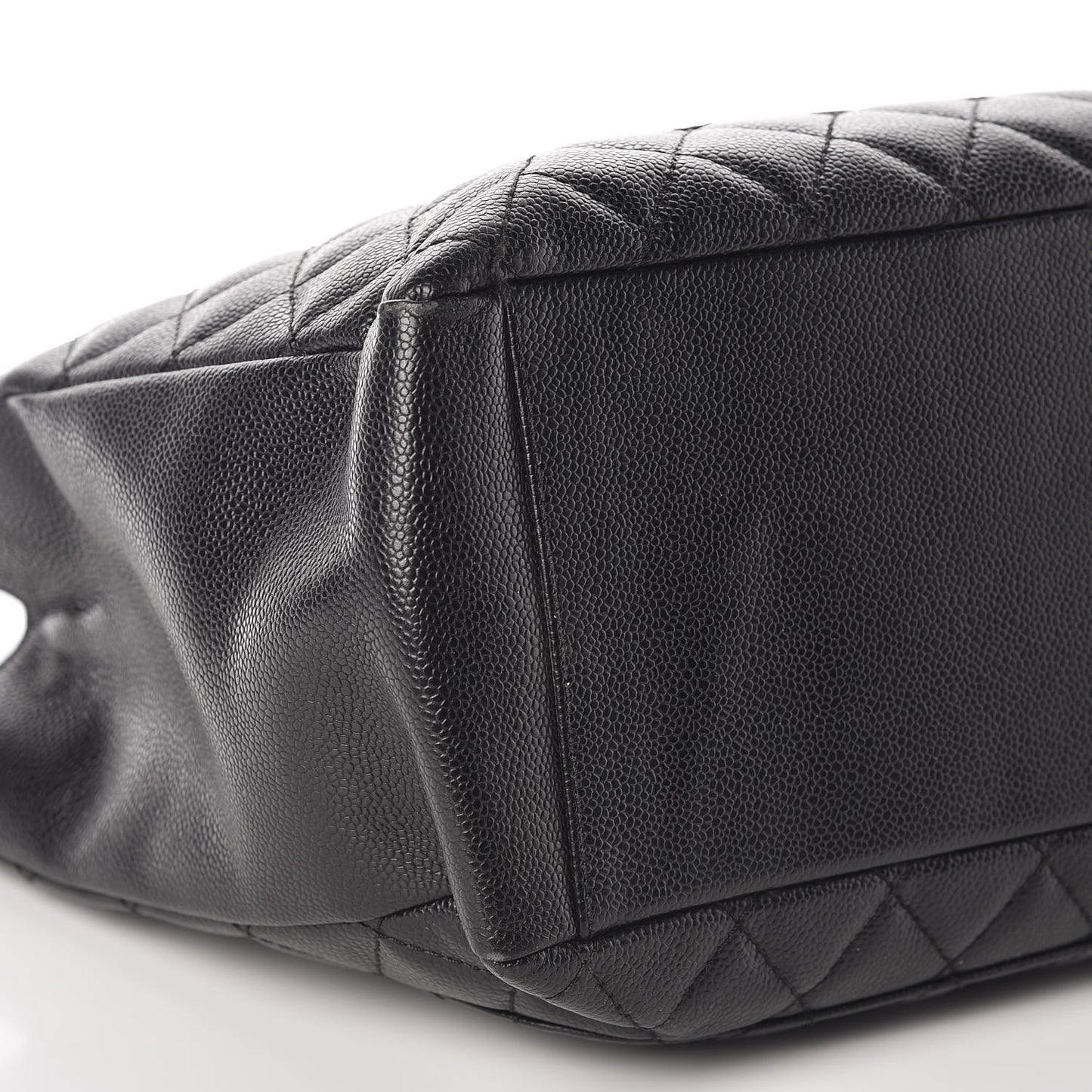 Caviar Quilted Grand Shopping Tote GST Black