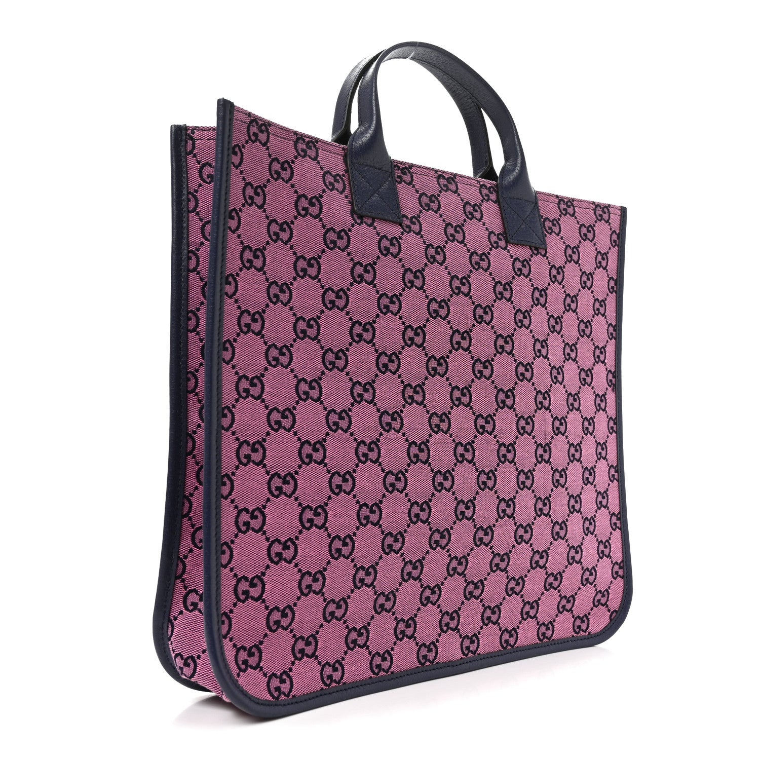 Gucci Monogram Multicolor Small Retro Interlocking G Childrens Tote Pink Blue 3 of 10