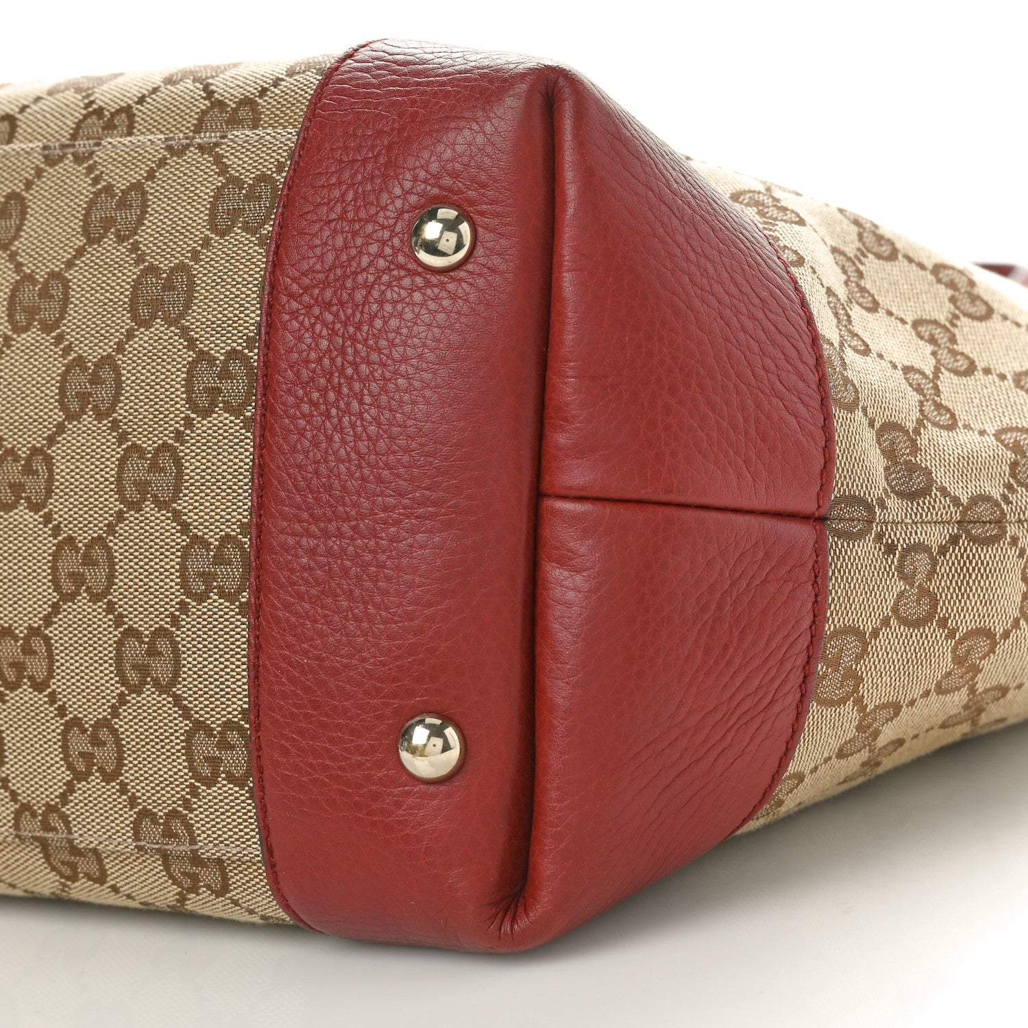 Gucci Monogram Web Medium Dressage Tote Red 10 of 11