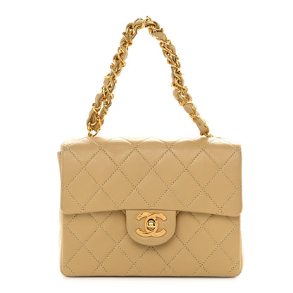 Chanel Lambskin Quilted Mini Square Flap Beige 1 of 11