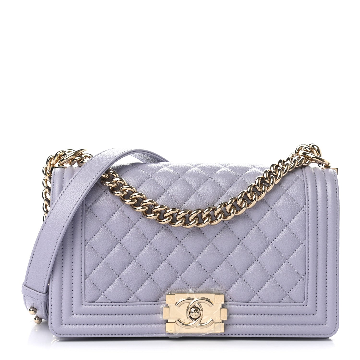 Chanel Caviar Quilted Medium Boy Flap Light Purple 1 of 9