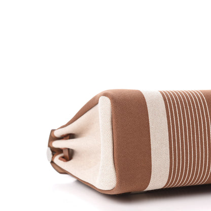 Hermes Vache Hunter Toile H Vibration Herbag Zip Retourne 31 PM Fauve Ecru Beige 7 of 13