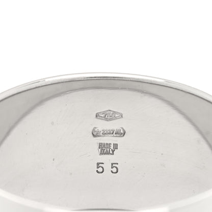 Bulgari 18K White Gold Monologo Band Ring 55 7.25 3 of 3