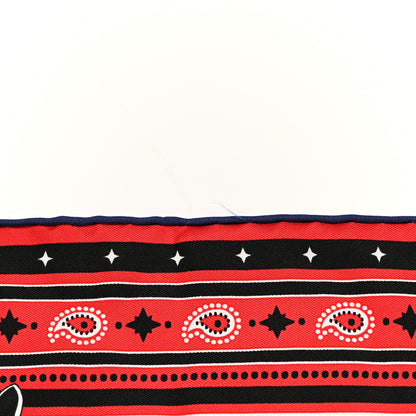 Hermes Silk Couvertures Et Tenues de Jour Bandana 70 Rouge 6 of 6