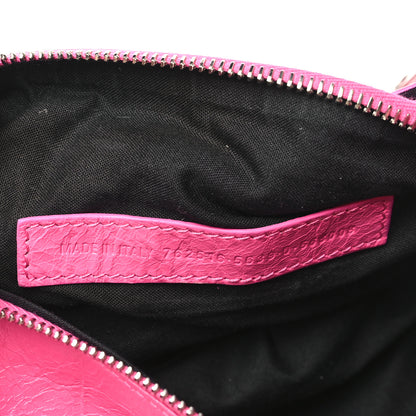 Balenciaga Agneau Arena Superbusy XS Sling Zip Shoulder Bag Hot Pink 7 of 11