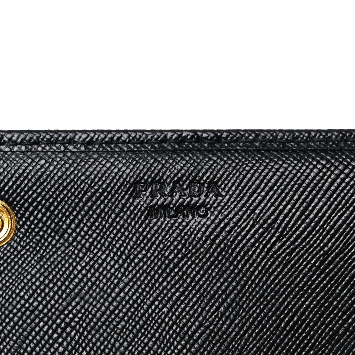 Saffiano Metal Continental Flap Wallet Black