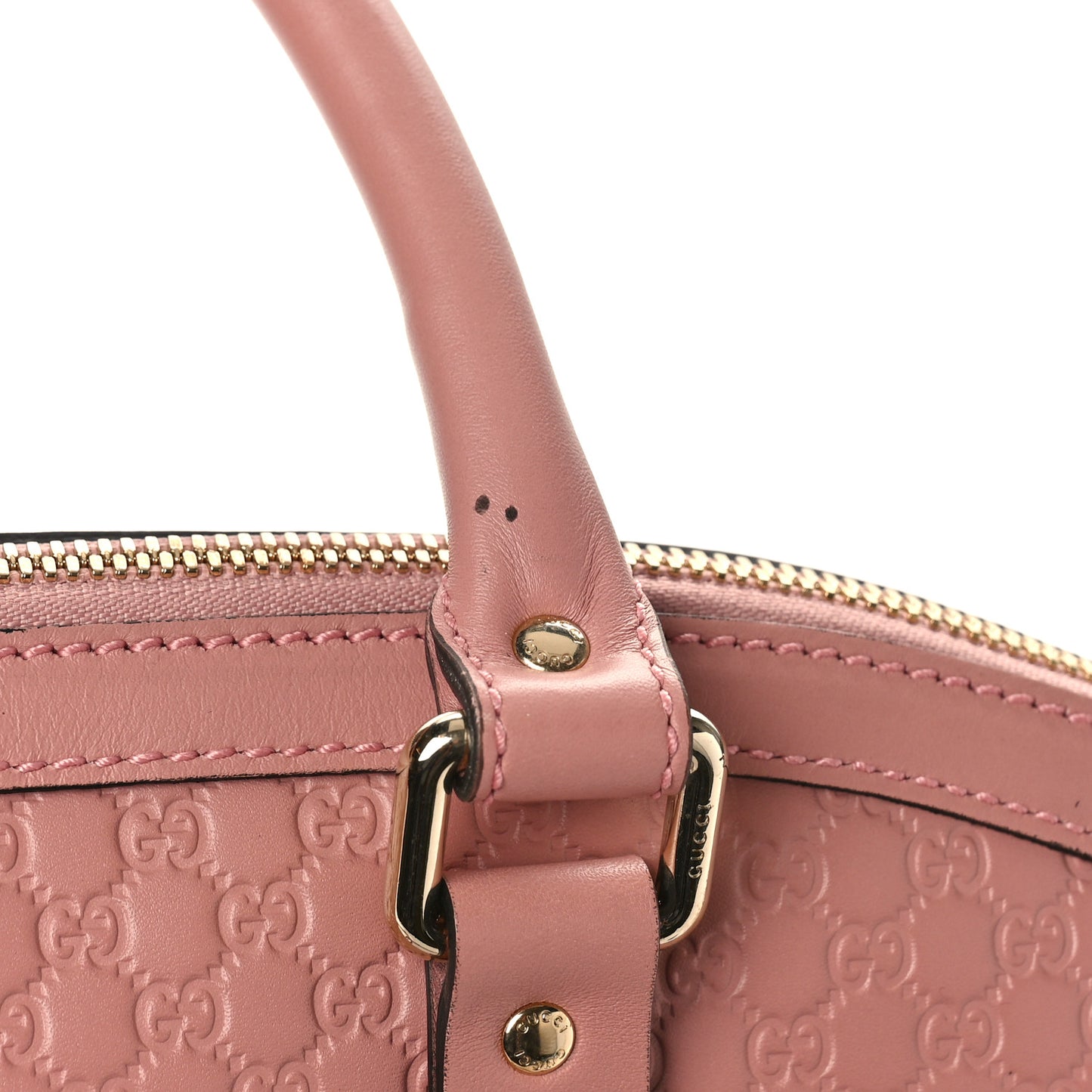 Soft Microguccissima Large Dome Satchel Soft Pink